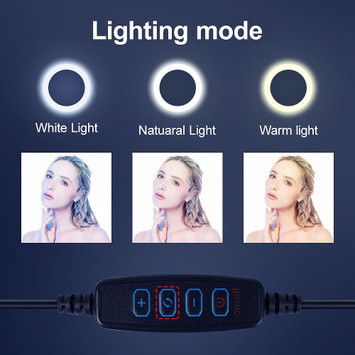33CM Photography Lighting Phone Ring light Led Remote Ring Lamp With Phone Holder